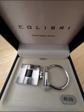 Colibri Stainless Steel Silver Key & Card Holder Keyring
